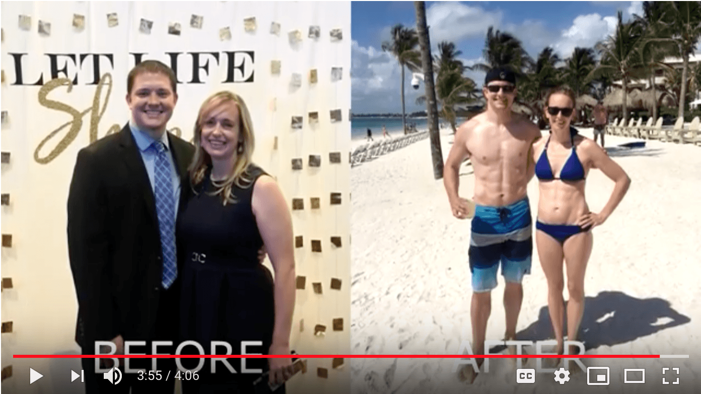 Before and after weight loss pictures of McKinney couple