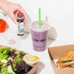 Clean Juice Cafe purple smoothie