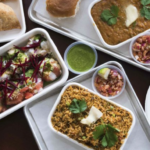 Assortment of healthy food dishes