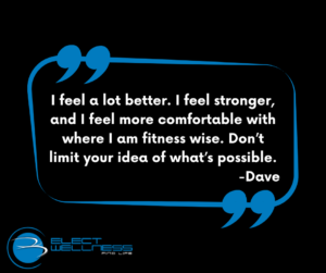 I feel a lot better. I feel stronger and I feel more comfortable with where I am fitness wise. Don’t limit your idea of what’s possible.