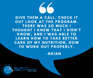 Prosper Personal Training and Nutrition Coaching Client "give them a call," says brian